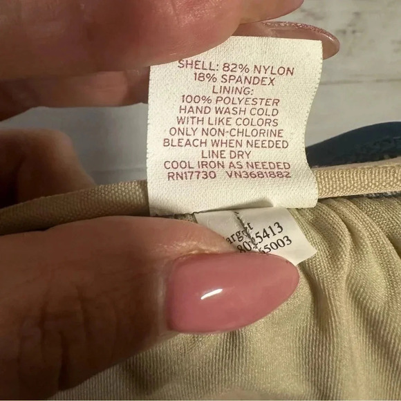 Merona One-Piece Strapless Swimsuit Size L - Picture 5 of 5